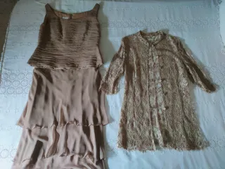 Elegante conjunto 3 piezas mujer. Talla 44.