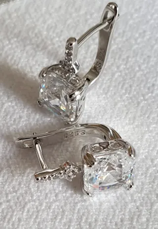Pendientes PLATA Y CIRCONITAS 