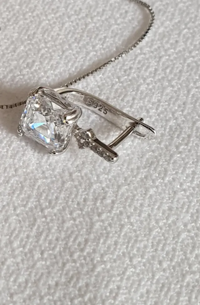 Pendientes PLATA Y CIRCONITAS. REGALO NAVIDAD.