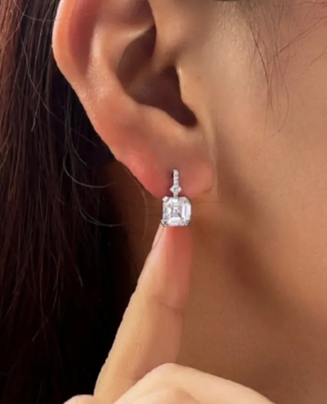 Pendientes PLATA Y CIRCONITAS. REGALO NAVIDAD.