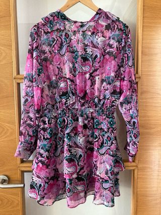 Vestido Zara Estampado Floral Talla L