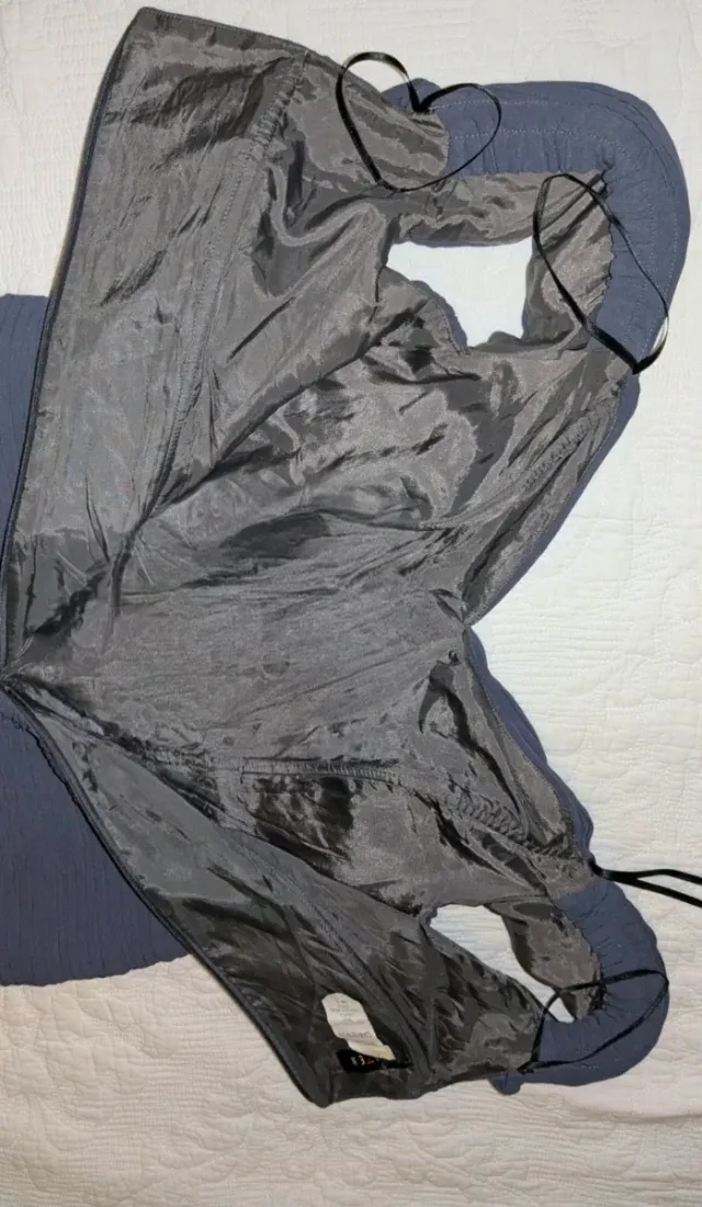 Vestido fiesta drapeado morado talla 46