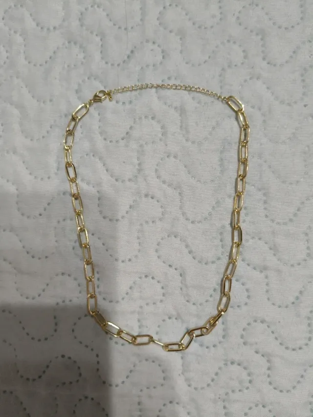 Gargantilla Acero Titanio Retales Cruzado