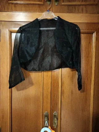 Vestido fiesta lentejuelas blanco y negro