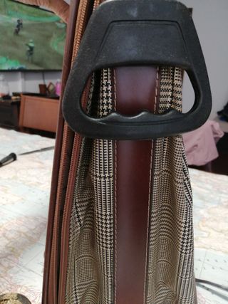 Maleta Vintage Vanguard Marrón y Beige