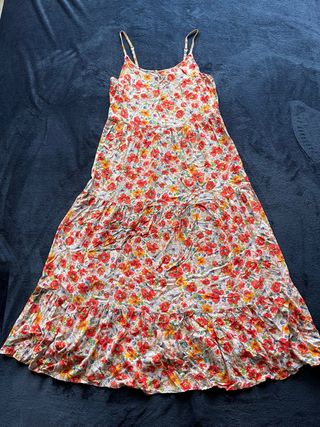 Vestido largo estampado floral