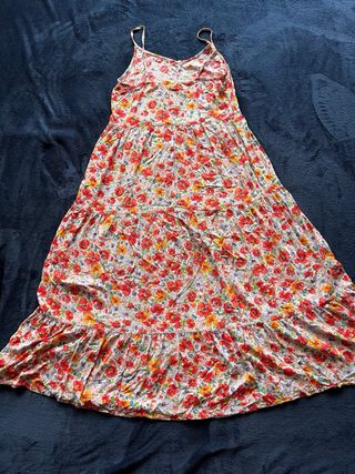 Vestido largo estampado floral