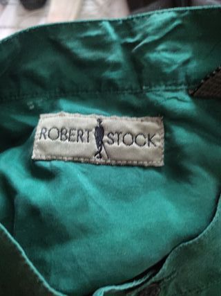 Blusa de seda verde
