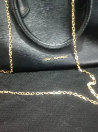 Bolso Adolfo Domínguez Negro Impecable de piel