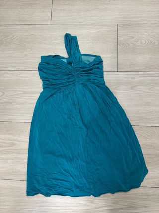 Vestito corto blu petrolio