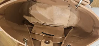 Bolso Armani Exchange Camel Piel Sintética