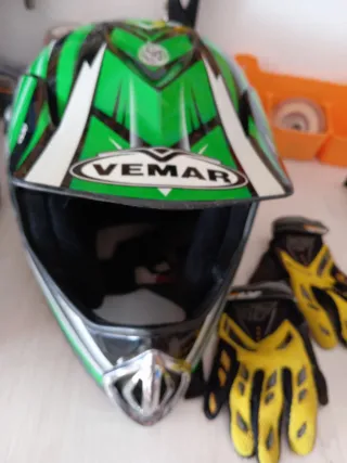Casco Motocross Vemar Talla M Niño