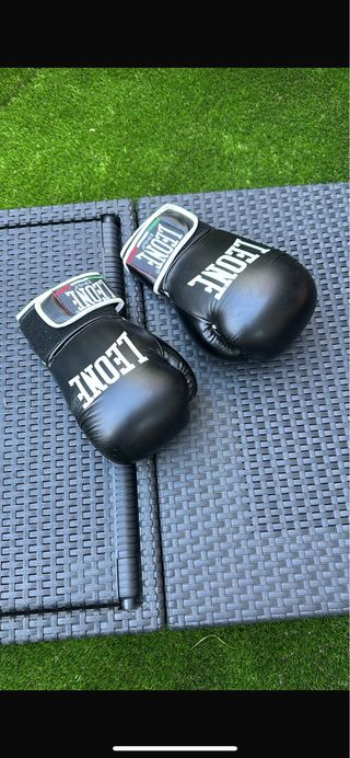 Guantes de boxeo Leone negros