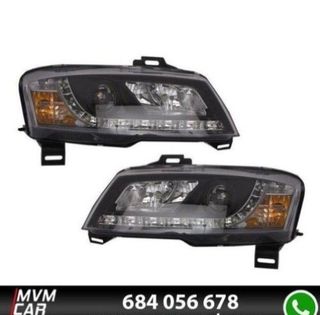 Faros delanteros LED para Fiat Stilo Black