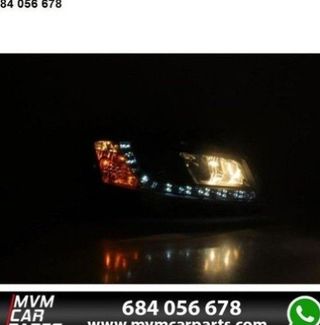 Faros delanteros LED para Fiat Stilo Black