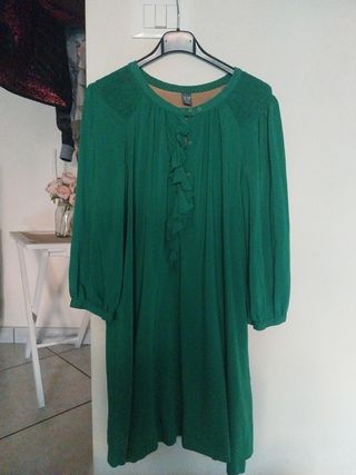 Vestito corto verde
