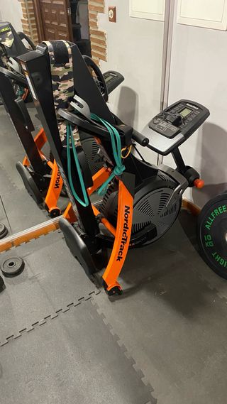 Rack de entrenamiento y bicicleta estática, remo, 