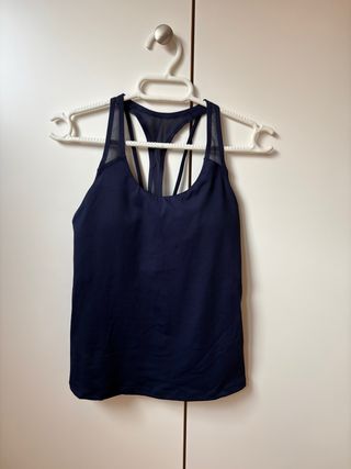 Camiseta deportiva Oysho azul mujer XS