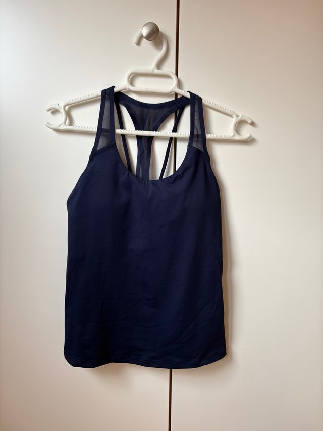 Camiseta deportiva Oysho azul mujer XS