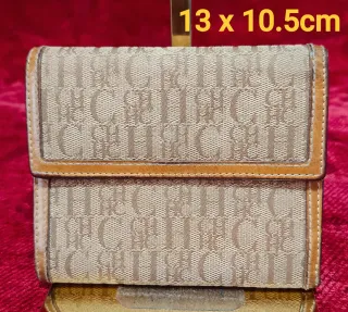 Cartera Carolina Herrera Beige y Marrón