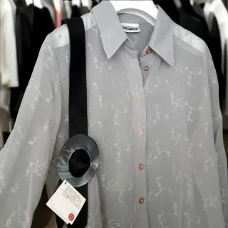 Camisa Zara M/L + Cinturón Negro