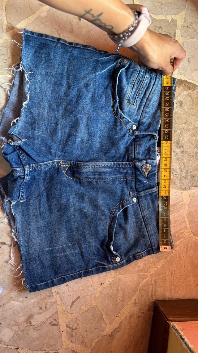 Zara Shorts Blu Taglia 36