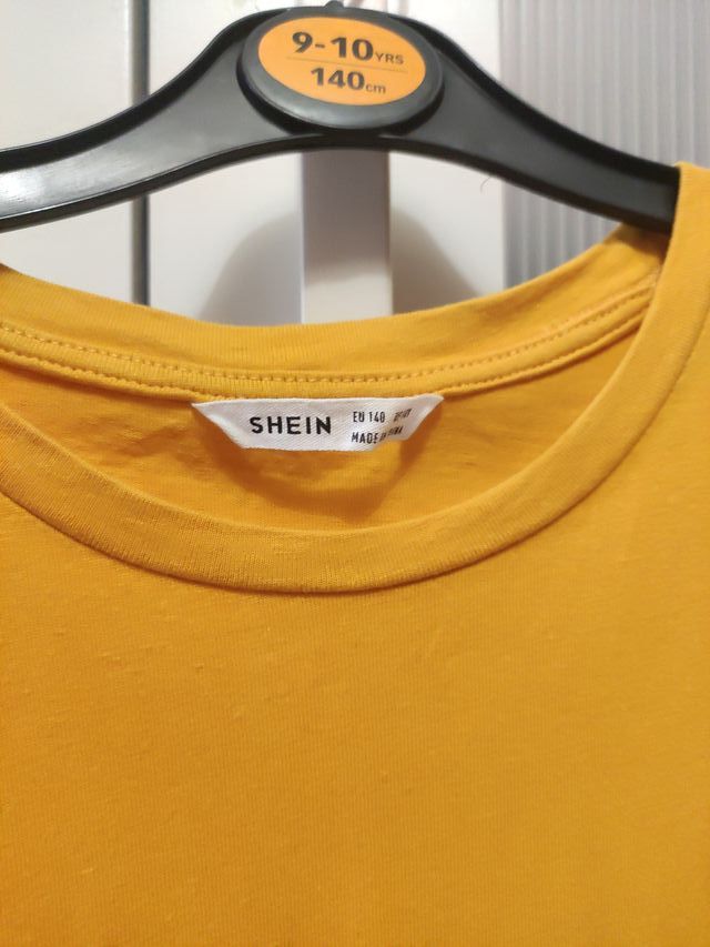 Vestido amarillo manga corta