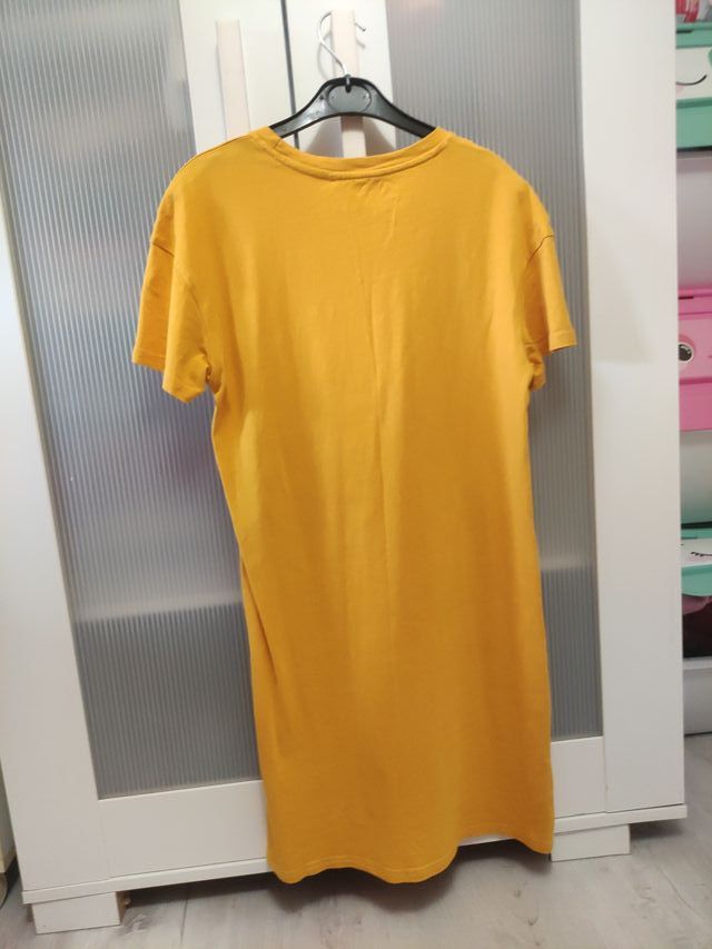 Vestido amarillo manga corta