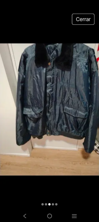 Abrigo azul hombre