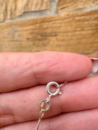Colgante y cadena plata 925 piedra luna