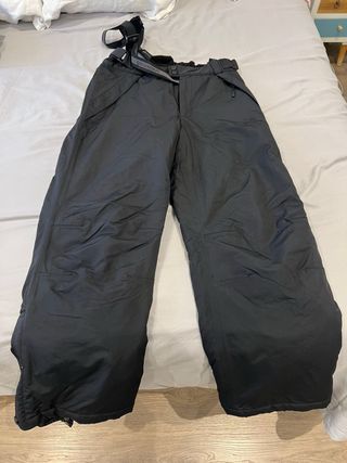 Pantalón de esquí negro con tirantes