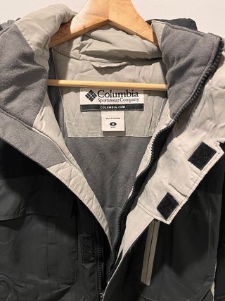 Chaqueta Columbia Negra y Gris para Frío