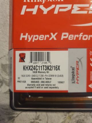 Kingston HyperX 32GB DDR4 RAM (4x8gb)