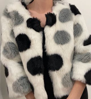 Pelliccia fantasia pois