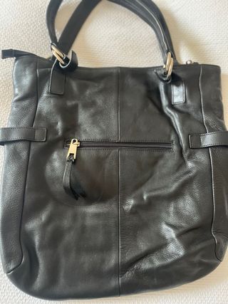 Bolso Piel Negro Roberto Verino