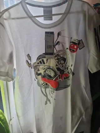 Camiseta Adidas Blanca Talla M