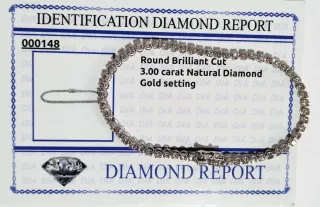 Pulsera Rivière Oro 18k Diamantes 3ct