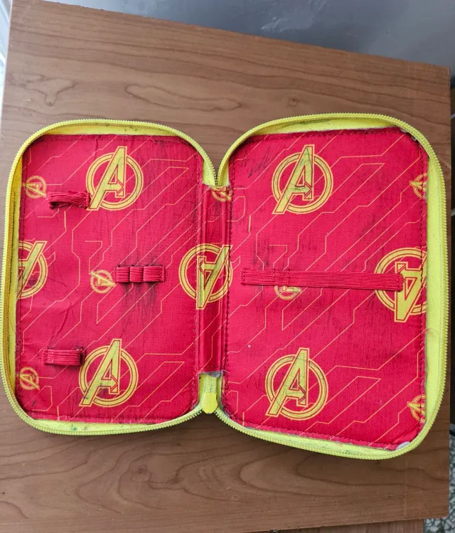 Astuccio 3 zip Avengers Marvel