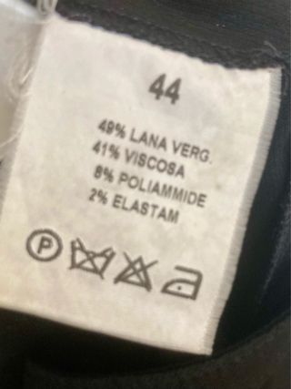 Pantaloni lana e viscosa Carla G. neri