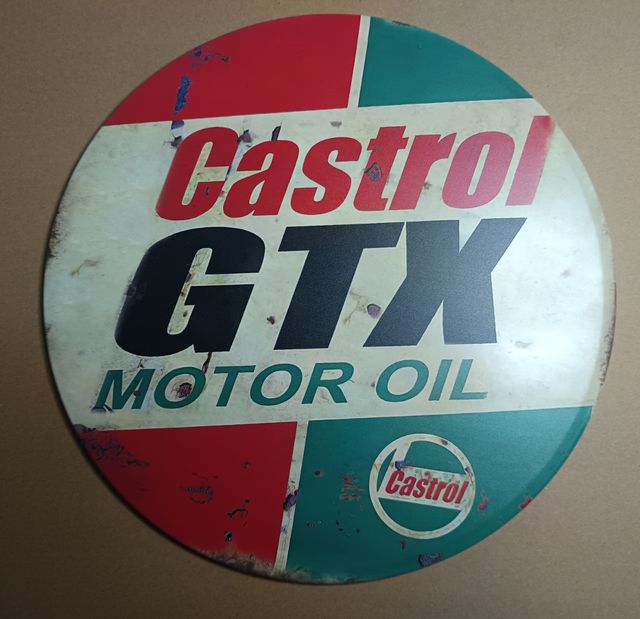 Cartel Metálico Castrol GTX Motor Oil