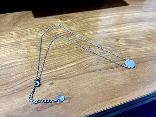 Parure luminosa acciaio argento e blu