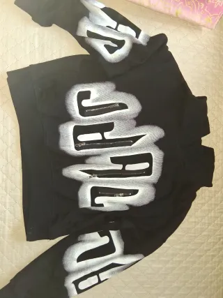 Tuta donna con zip e stampa