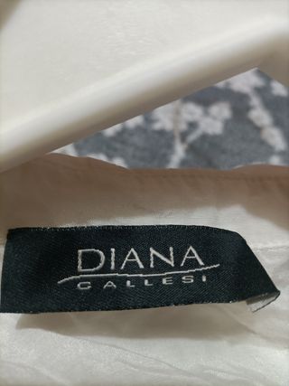 Blusa Diana Gallesi Seda Blanca Talla L