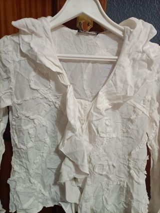 Blusa Diana Gallesi Seda Blanca Talla L