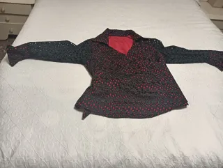 Camisa de Contrabandista Negra y Roja