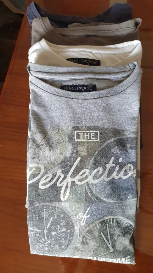 4 Camisetas Manga Larga Talla 12 años