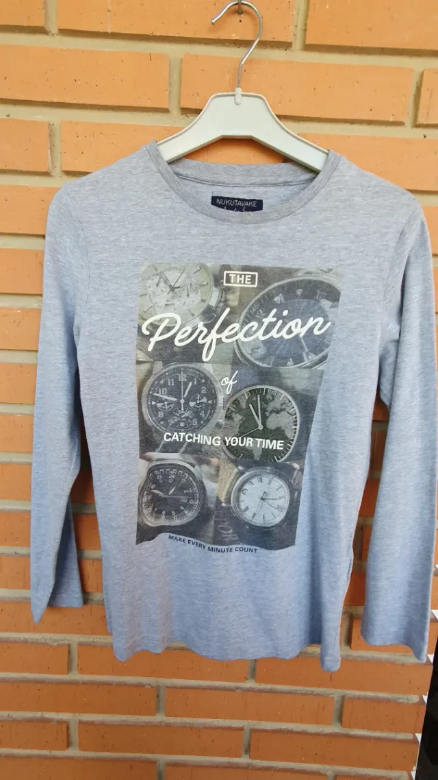 4 Camisetas Manga Larga Talla 12 años