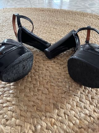Sandalias Marc Jacobs Tacón Cadena Negra