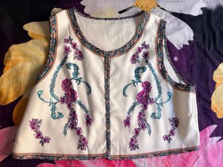 Chaleco estampado floral