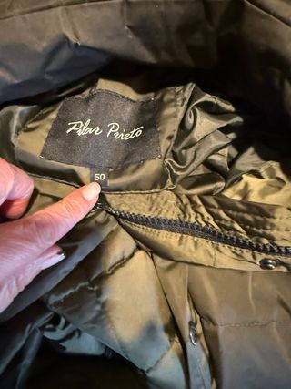 Parka mujer verde militar con capucha